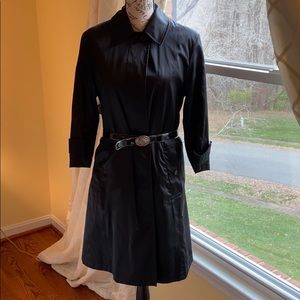 Vintage Black Burberry trench